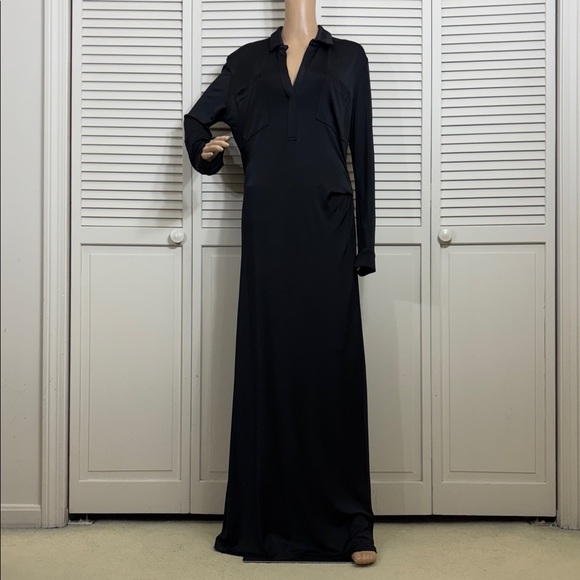 TOVE Iana V-neck Maxi Jersey Ruched Maxi Dress Size 10 - Picture 5 of 16